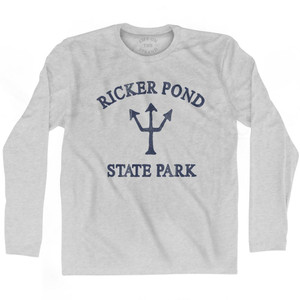 Vermont Ricker Pond State Park Trident Adult Cotton Long Sleeve T-Shirt by Ultras