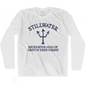 Vermont Stillwater Recreation Area Of Groton State Forest Trident Adult Cotton Long Sleeve T-Shirt by Ultras