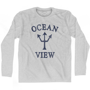 Virginia Ocean View Trident Adult Cotton Long Sleeve T-Shirt by Ultras Virginia Ocean View Trident Adult Cotton Long Sleeve T-Shirt by Ultras