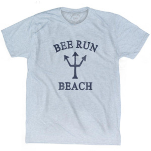 West Virginia Bee Run Beach Trident Adult Tri-Blend T-Shirt by Ultras