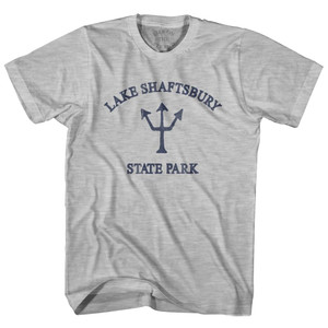 Vermont Lake Shaftsbury State Park Trident Adult Cotton T-Shirt by Ultras Vermont Lake Shaftsbury State Park Trident Adult Cotton T-Shirt by Ultras