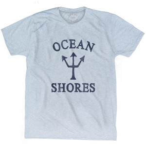Washington Ocean Shores Trident Adult Tri-Blend T-Shirt by Ultras