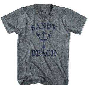 Wyoming Sandy Beach Trident Tri-Blend V-Neck Womens Junior Cut T-Shirt by Ultras Wyoming Sandy Beach Trident Tri-Blend V-Neck Womens Junior Cut T-Shirt by Ultras