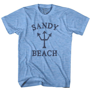 Wyoming Sandy Beach Trident Adult Tri-Blend T-Shirt by Ultras