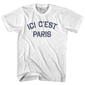ICI C'est  Paris Fleur De Lis Soccer Womens Cotton Junior Cut T-Shirt by Ultras
