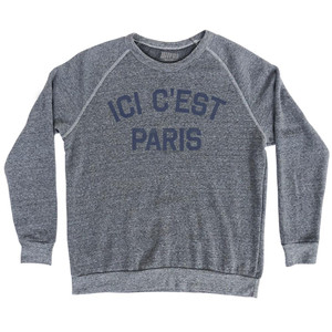 ICI C'est Paris Fleur De Lis Soccer Adult Tri-Blend Sweatshirt by Ultras ICI C'est Paris Fleur De Lis Soccer Adult Tri-Blend Sweatshirt by Ultras