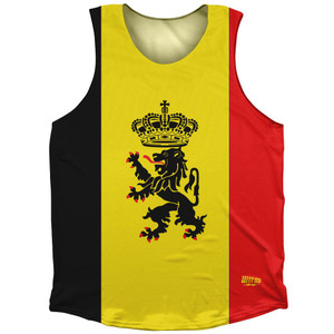 Belgium Country Flag Athletic Tank Top by Ultras Belgium Country Flag Athletic Tank Top by Ultras
