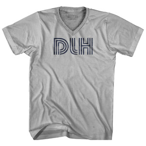 Duluth DLH Airport Adult Tri-Blend V-neck T-shirt - Cool Grey