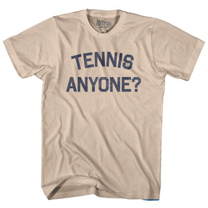 Tennis Anyone Adult Cotton T-Shirt by Ultras