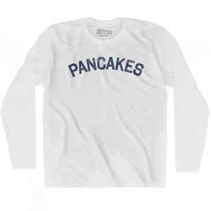 Pancakes Adult Cotton Long Sleeve T-Shirt by Ultras