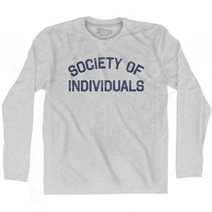 Society Of Individuals Adult Cotton Long Sleeve T-Shirt by Ultras Society Of Individuals Adult Cotton Long Sleeve T-Shirt by Ultras