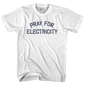 Pray For Electricity Womens Cotton Junior Cut T-Shirt by Ultras