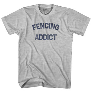 Fencing Addict Youth Cotton T-shirt - Grey Heather Fencing Addict Youth Cotton T-shirt - Grey Heather