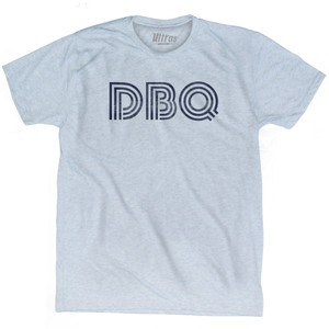 Dubuque DBQ Airport Adult Tri-Blend T-shirt - Athletic White