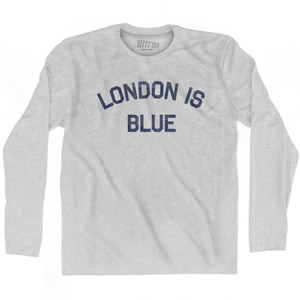 London Is Blue Adult Cotton Long Sleeve T-Shirt by Ultras