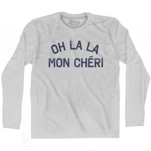 Oh La La Mon Cheri Adult Cotton Long Sleeve T-Shirt by Ultras Oh La La Mon Cheri Adult Cotton Long Sleeve T-Shirt by Ultras
