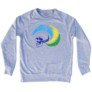 Cosmos Skull Soccer Adult Tri-Blend Sweatshirt by Ultras