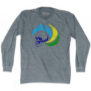 Cosmos Skull  Soccer Adult Tri-Blend Long Sleeve T-Shirt by Ultras