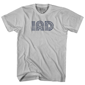 Dulles IAD Airport Adult Cotton T-shirt - Cool Grey