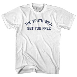 The Truth Will Set You Free Womens Cotton Junior Cut T-Shirt by Ultras The Truth Will Set You Free Womens Cotton Junior Cut T-Shirt by Ultras