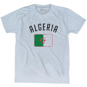 Algeria Country Flag Heritage Adult Tri-Blend T-Shirt by Ultras Algeria Country Flag Heritage Adult Tri-Blend T-Shirt by Ultras