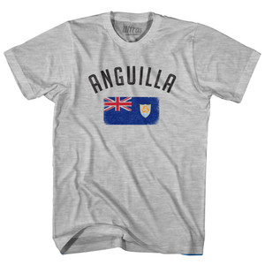 Anguilla Country Flag Heritage Adult Cotton T-Shirt by Ultras Anguilla Country Flag Heritage Adult Cotton T-Shirt by Ultras