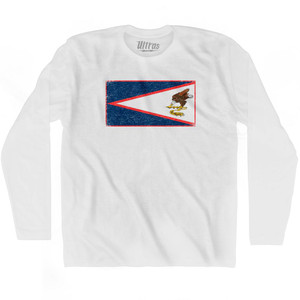 American Samoa Country Flag Adult Cotton Long Sleeve T-Shirt by Ultras