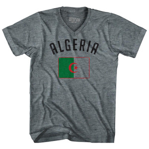 Algeria Country Flag Heritage Tri-Blend V-Neck Womens Junior Cut T-Shirt by Ultras Algeria Country Flag Heritage Tri-Blend V-Neck Womens Junior Cut T-Shirt by Ultras