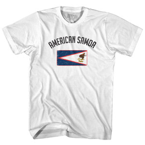 American Samoa Flag Heritage Womens Cotton Junior Cut T-Shirt by Ultras American Samoa Flag Heritage Womens Cotton Junior Cut T-Shirt by Ultras