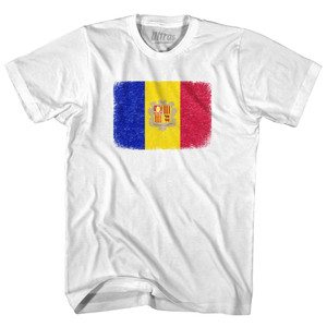 Andorra Country Flag Youth Cotton T-Shirt by Ultras Andorra Country Flag Youth Cotton T-Shirt by Ultras