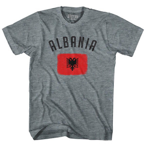 Albania Country Flag Heritage Adult Tri-Blend T-Shirt by Ultras Albania Country Flag Heritage Adult Tri-Blend T-Shirt by Ultras