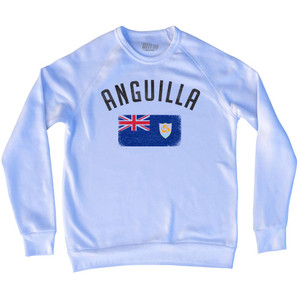 Anguilla Country Flag Heritage Adult Tri-Blend Sweatshirt by Ultras Anguilla Country Flag Heritage Adult Tri-Blend Sweatshirt by Ultras
