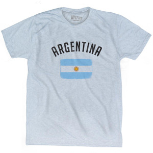 Argentina Country Flag Heritage Adult Tri-Blend T-Shirt by Ultras