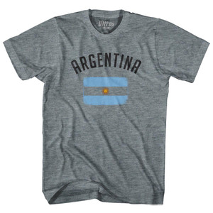Argentina Country Flag Heritage Adult Tri-Blend T-Shirt by Ultras Argentina Country Flag Heritage Adult Tri-Blend T-Shirt by Ultras