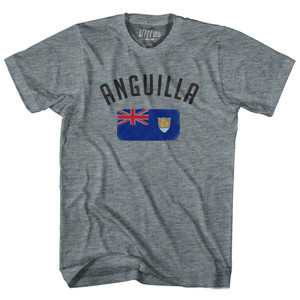 Anguilla Country Flag Heritage Youth Tri-Blend T-Shirt by Ultras
