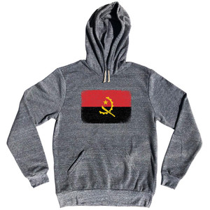 Angola Country Flag Tri-Blend Hoodie by Ultras