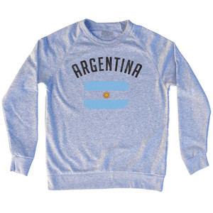 Argentina Country Flag Heritage Adult Tri-Blend Sweatshirt by Ultras