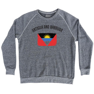 Antigua And Barbuda Country Flag Heritage Adult Tri-Blend Sweatshirt by Ultras Antigua And Barbuda Country Flag Heritage Adult Tri-Blend Sweatshirt by Ultras