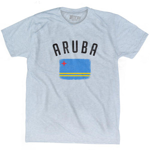 Aruba Country Flag Heritage Adult Tri-Blend T-Shirt by Ultras Aruba Country Flag Heritage Adult Tri-Blend T-Shirt by Ultras