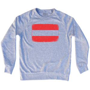 Austria Country Flag Adult Tri-Blend Sweatshirt by Ultras
