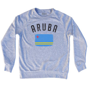 Aruba Country Flag Heritage Adult Tri-Blend Sweatshirt by Ultras Aruba Country Flag Heritage Adult Tri-Blend Sweatshirt by Ultras