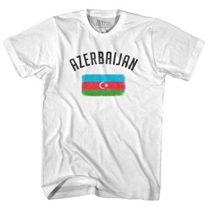 Azerbaijan Country Flag Heritage Adult Cotton T-Shirt by Ultras