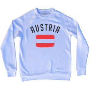 Austria Country Flag Heritage Adult Tri-Blend Sweatshirt by Ultras