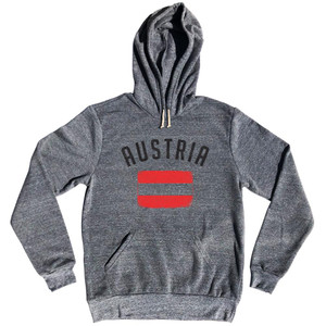 Austria Country Flag Heritage Tri-Blend Hoodie by Ultras