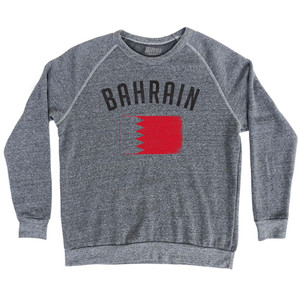 Bahrain Country Flag Heritage Adult Tri-Blend Sweatshirt by Ultras Bahrain Country Flag Heritage Adult Tri-Blend Sweatshirt by Ultras