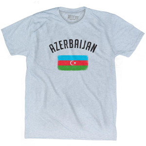 Azerbaijan Country Flag Heritage Adult Tri-Blend T-Shirt by Ultras Azerbaijan Country Flag Heritage Adult Tri-Blend T-Shirt by Ultras