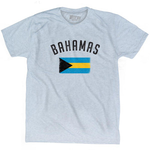 Bahamas Country Flag Heritage Adult Tri-Blend T-Shirt by Ultras Bahamas Country Flag Heritage Adult Tri-Blend T-Shirt by Ultras