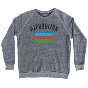 Azerbaijan Country Flag Heritage Adult Tri-Blend Sweatshirt by Ultras Azerbaijan Country Flag Heritage Adult Tri-Blend Sweatshirt by Ultras