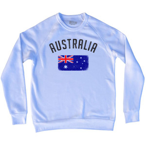 Australia Country Flag Heritage Adult Tri-Blend Sweatshirt by Ultras Australia Country Flag Heritage Adult Tri-Blend Sweatshirt by Ultras