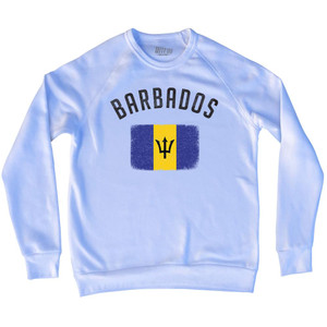 Barbados Country Flag Heritage Adult Tri-Blend Sweatshirt by Ultras Barbados Country Flag Heritage Adult Tri-Blend Sweatshirt by Ultras